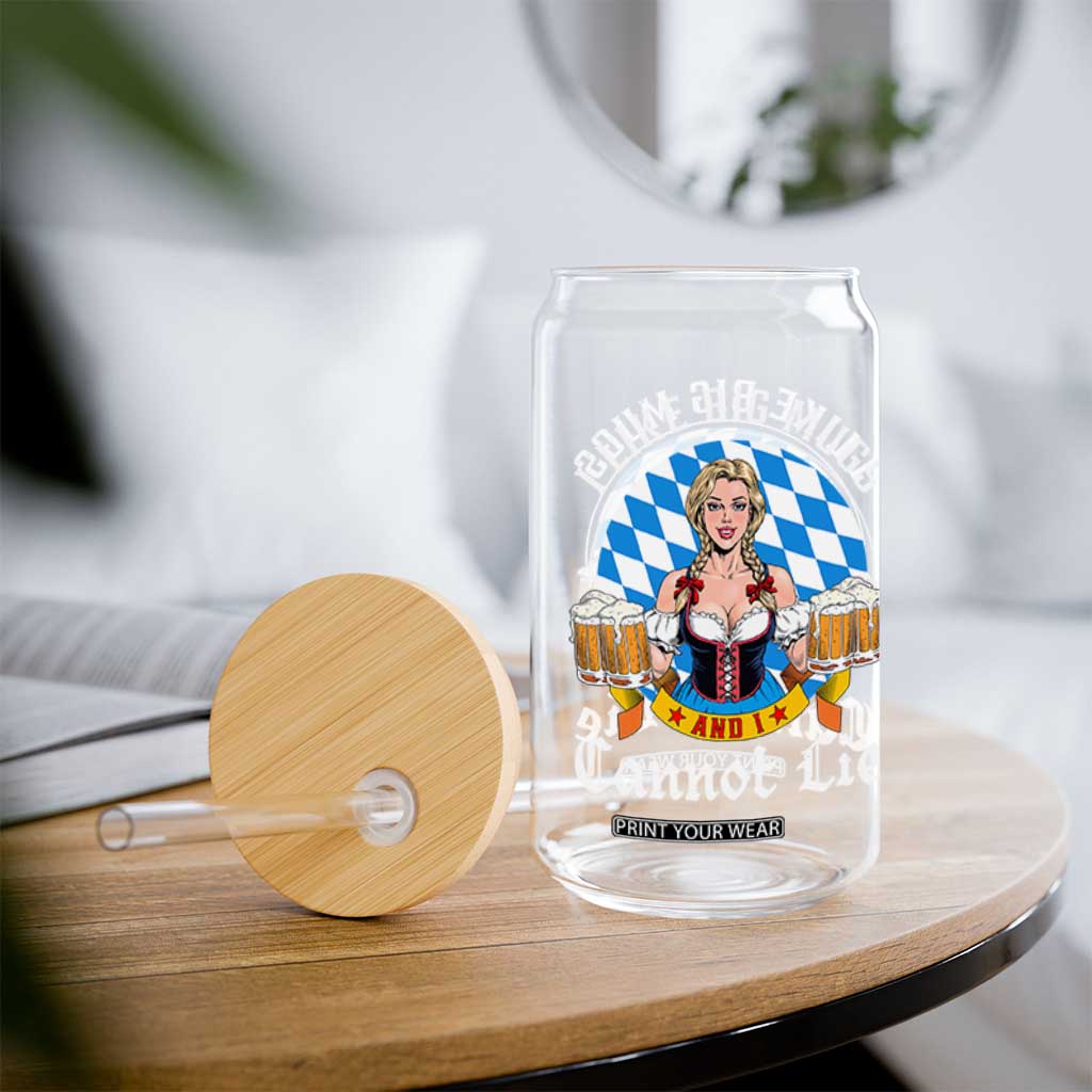 I Like Big Mugs And I Cannot Lie Glass Can Oktoberfest Party Beer Dirndl Bavarian Flag TS11 Print Your Wear