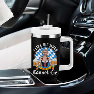 I Like Big Mugs And I Cannot Lie Tumbler With Handle Oktoberfest Party Beer Dirndl Bavarian Flag TS11 Print Your Wear