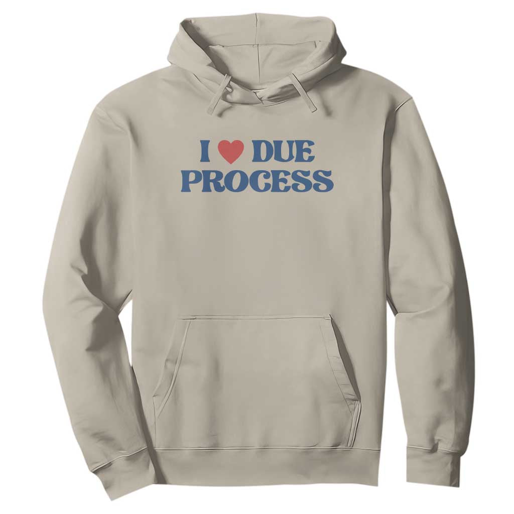 I Love Due Process Hoodie Pro Immigration Immigrants Feed America TS10 Sand Print Your Wear
