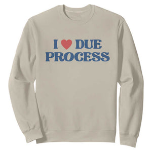 I Love Due Process Sweatshirt Pro Immigration Immigrants Feed America TS10 Sand Print Your Wear