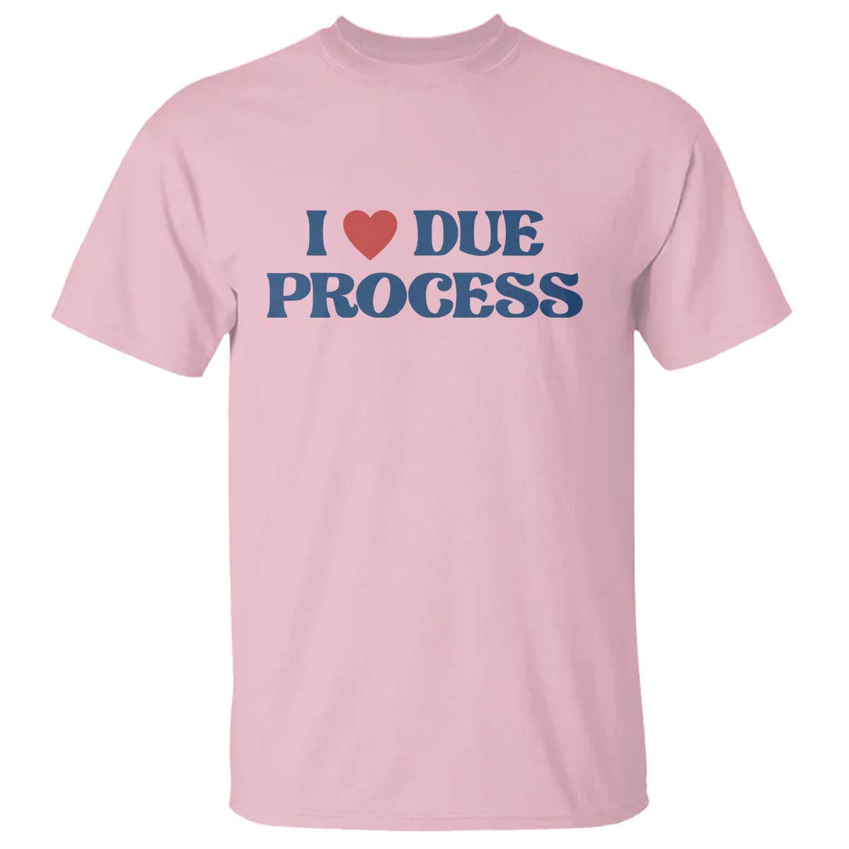 I Love Due Process T Shirt Pro Immigration Immigrants Feed America TS10 Light Pink Print Your Wear