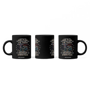 I Stand For Our Flag I Kneel For The Cross Proud Christian Veteran Coffee Mug TS11 Print Your Wear