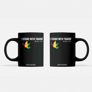I Stand With Traoré Coffee Mug Burkina Faso Peace Dove TS02 Black Print Your Wear