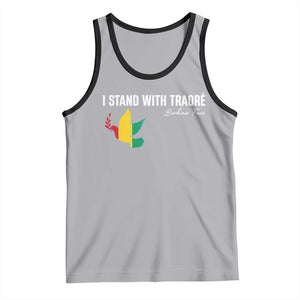 I Stand With Traoré Tank Top Burkina Faso Peace Dove TS02 Athletic Heather Black Print Your Wear