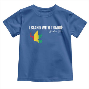 I Stand With Traoré Toddler T Shirt Burkina Faso Peace Dove TS02 Royal Blue Print Your Wear