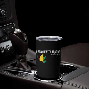 I Stand With Traoré Tumbler Cup Burkina Faso Peace Dove TS02 Print Your Wear