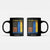 I Stand With Ukraine Coffee Mug Ukrainian American Flag TS02 Black Print Your Wear