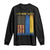 I Stand With Ukraine Long Sleeve Shirt Ukrainian American Flag TS02 Black Print Your Wear
