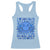 I Wear Blue For Child Abuse Awareness Month Racerback Tank Top TS11 Light Blue Print Your Wear