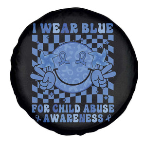 I Wear Blue For Child Abuse Awareness Month Spare Tire Cover TS11 Print Your Wear
