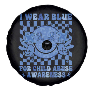 I Wear Blue For Child Abuse Awareness Month Spare Tire Cover TS11 Print Your Wear
