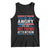If You Are Not Angry You Are Not Paying Attention Tank Top Vintage Stars And Stripes TS11 Black Print Your Wear