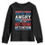 If You Are Not Angry You Are Not Paying Attention Youth Sweatshirt Vintage Stars And Stripes TS11 Black Print Your Wear