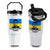 Im Not Playing Cards Flip Straw Tumbler Zelensky Trump Ukraine Flag TS02 One Size: 30 oz White Print Your Wear