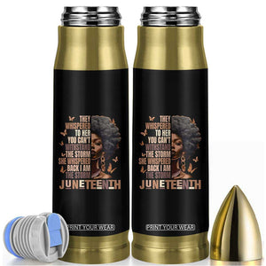 I'm The Storm Black Women Bullet Tumbler Juneteenth Black History Melanin TS10 Black Print Your Wear
