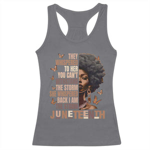 I'm The Storm Black Women Racerback Tank Top Juneteenth Black History Melanin TS10 Charcoal Print Your Wear
