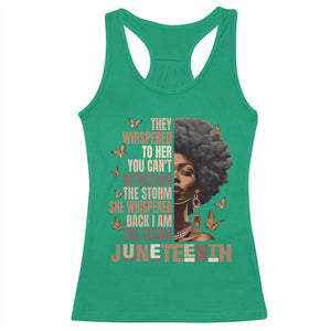I'm The Storm Black Women Racerback Tank Top Juneteenth Black History Melanin TS10 Irish Green Print Your Wear