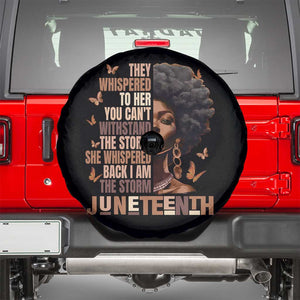 I'm The Storm Black Women Spare Tire Cover Juneteenth Black History Melanin TS10 Black Print Your Wear