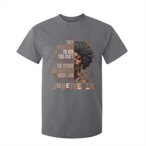 I'm The Storm Black Women T Shirt For Kid Juneteenth Black History Melanin TS10 Charcoal Print Your Wear