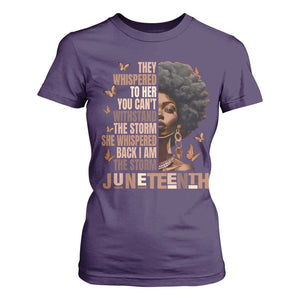 I'm The Storm Black Women T Shirt For Women Juneteenth Black History Melanin TS10 Purple Print Your Wear
