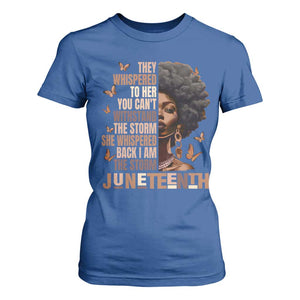 I'm The Storm Black Women T Shirt For Women Juneteenth Black History Melanin TS10 Royal Blue Print Your Wear