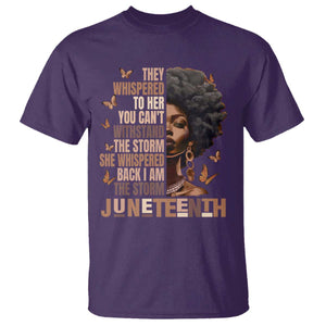 I'm The Storm Black Women T Shirt Juneteenth Black History Melanin TS10 Purple Print Your Wear
