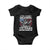 Im a Dad Grandpa and Veteran Baby Onesie Fearless Patriotic Military Family TS02 Black Print Your Wear