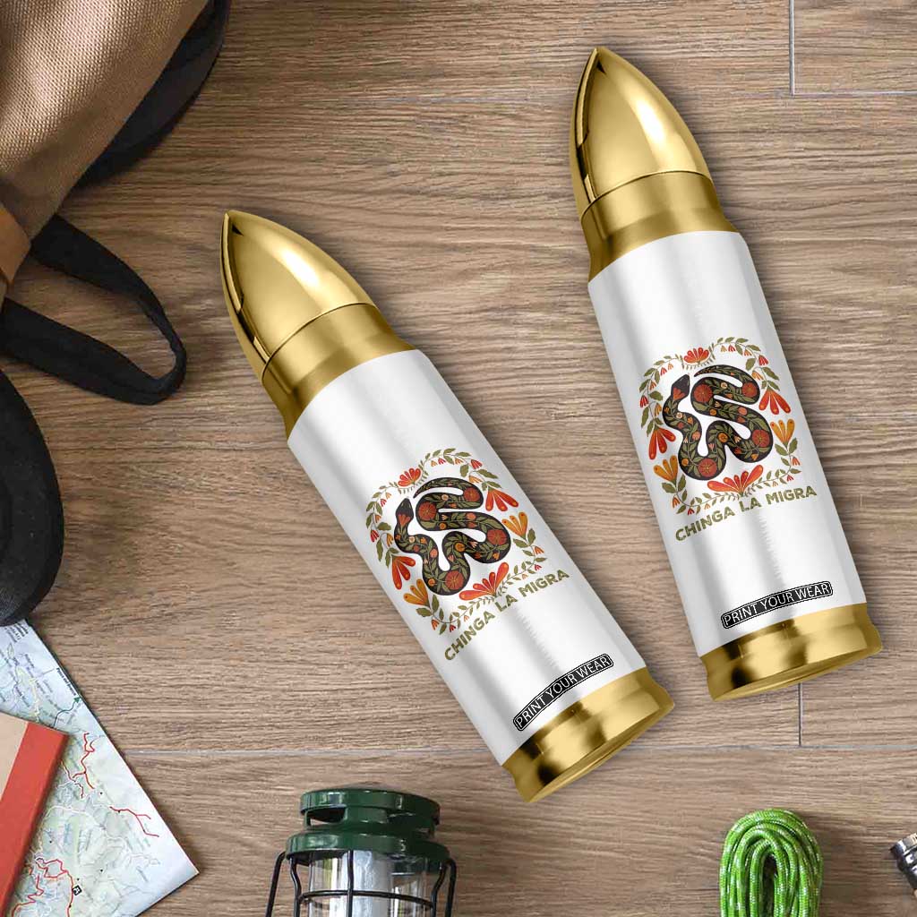 Immigrant Rights Bullet Tumbler Chinga La Migra TS10 Print Your Wear