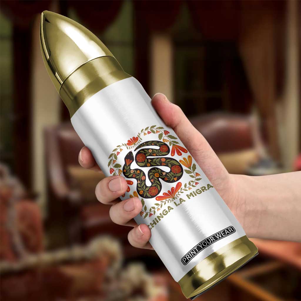 Immigrant Rights Bullet Tumbler Chinga La Migra TS10 Print Your Wear