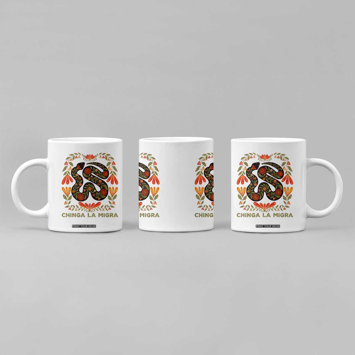 Immigrant Rights Coffee Mug Chinga La Migra TS10 Print Your Wear