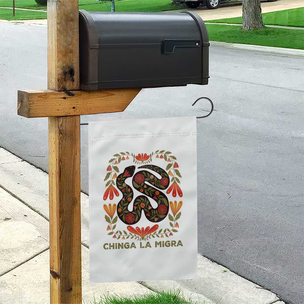 Immigrant Rights Garden Flag Chinga La Migra TS10 Print Your Wear