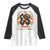 Immigrant Rights Raglan Shirt Chinga La Migra TS10 White Black Print Your Wear