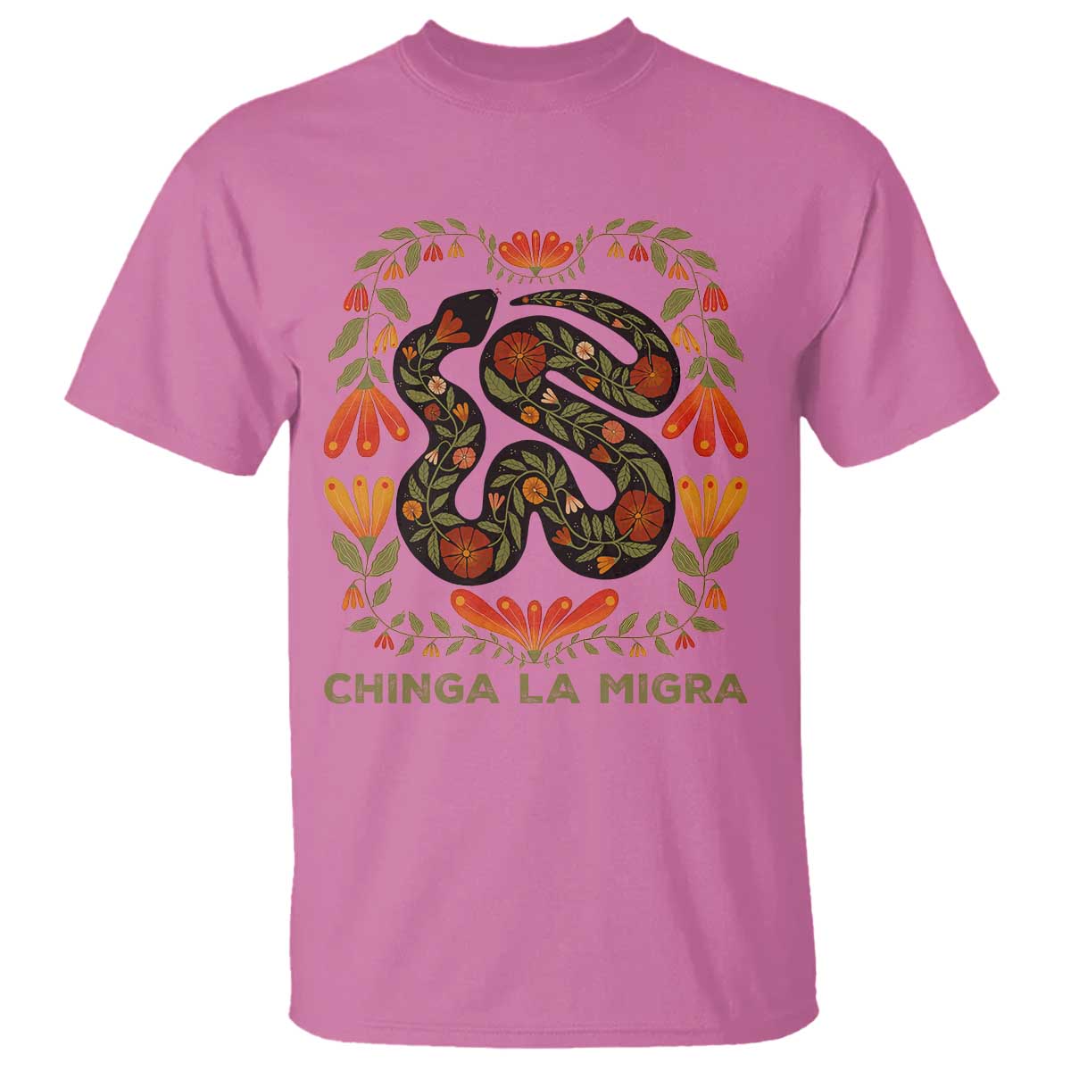 Immigrant Rights T Shirt Chinga La Migra TS10 Azalea Print Your Wear