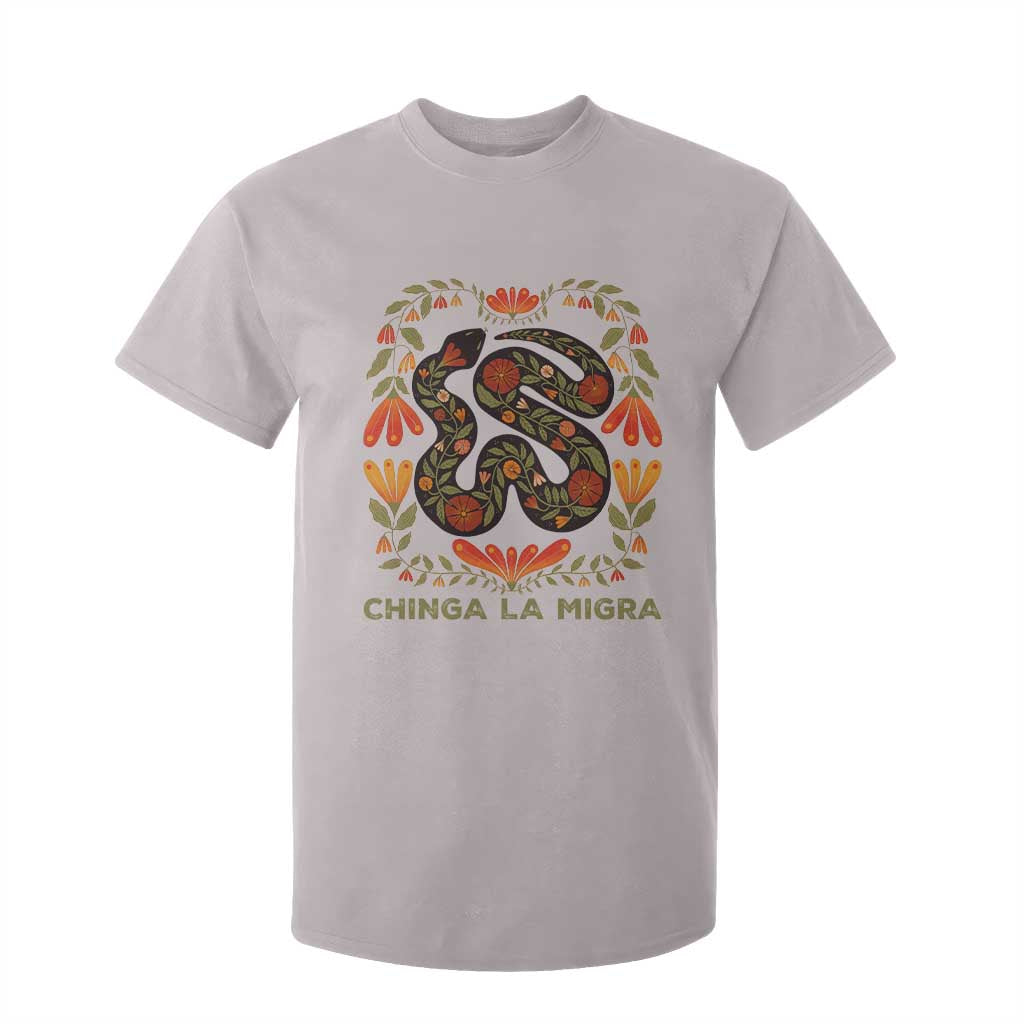 Immigrant Rights T Shirt For Kid Chinga La Migra TS10 Ice Gray Print Your Wear