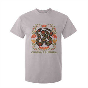 Immigrant Rights T Shirt For Kid Chinga La Migra TS10 Ice Gray Print Your Wear