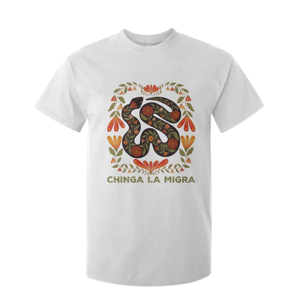 Immigrant Rights T Shirt For Kid Chinga La Migra TS10 White Print Your Wear