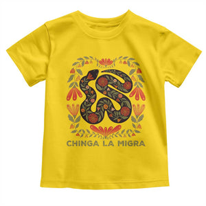 Immigrant Rights Toddler T Shirt Chinga La Migra TS10 Daisy Print Your Wear