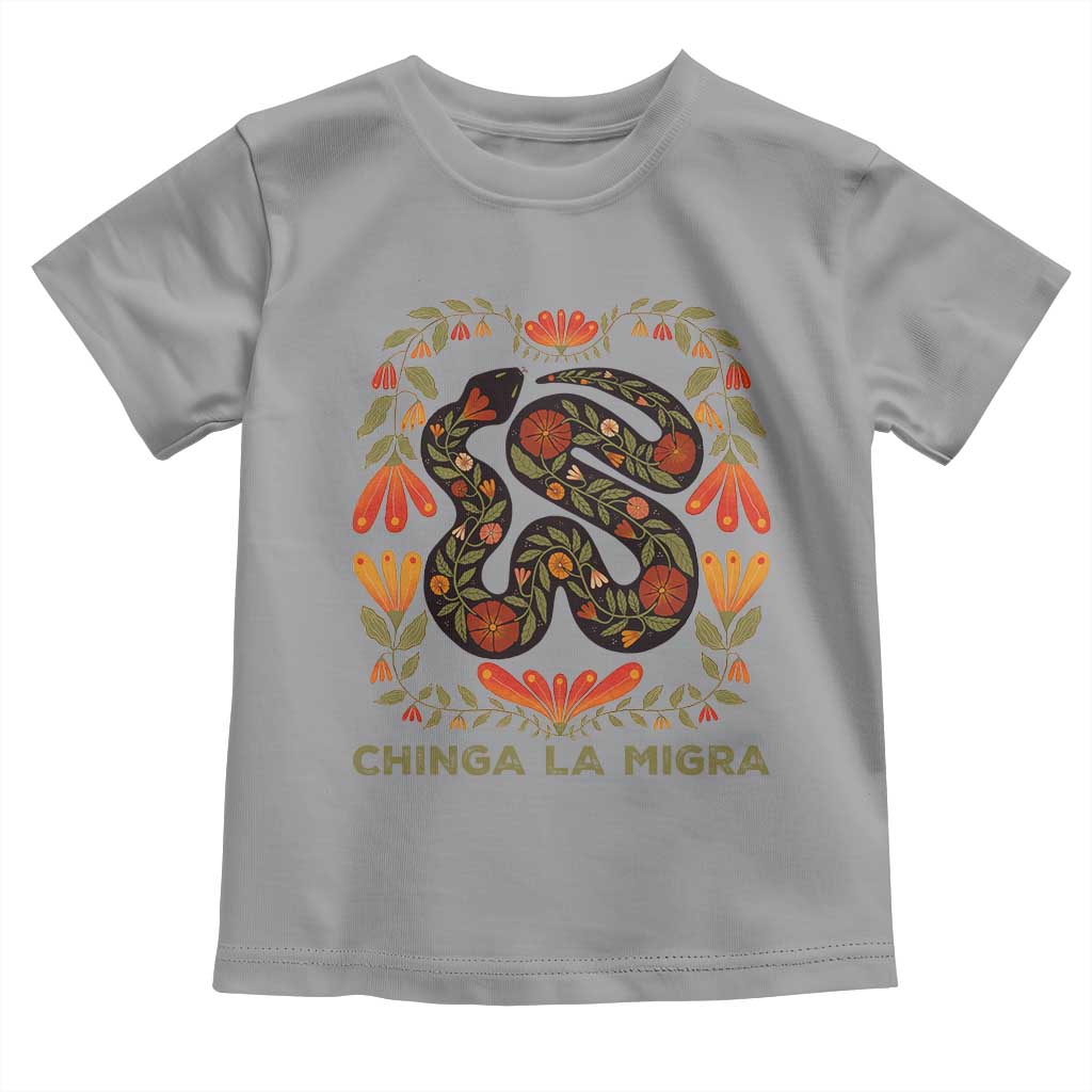 Immigrant Rights Toddler T Shirt Chinga La Migra TS10 Sport Gray Print Your Wear