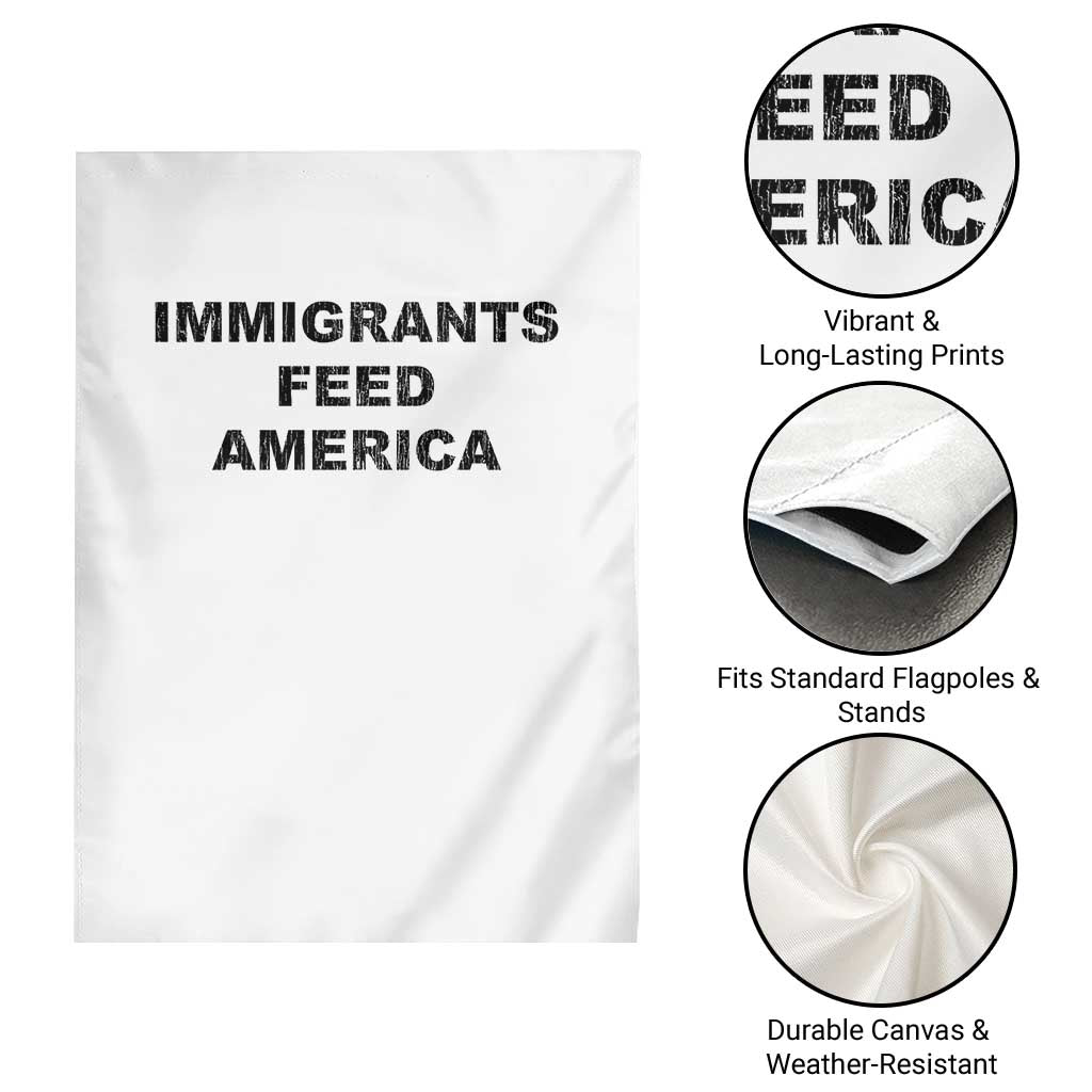 Immigrants Feed America Garden Flag TS10 Print Your Wear