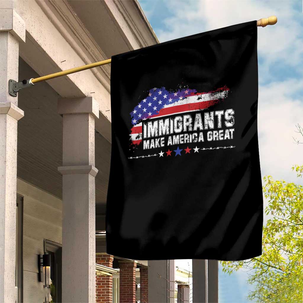 Immigrants Make America Great Garden Flag American Flag Pro Immigration TS10 Print Your Wear