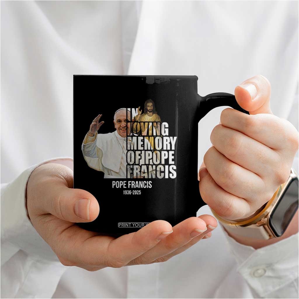 In Loving Memory of Pope Francis Coffee Mug Viva il Papa 1936-2025 TS02 Print Your Wear