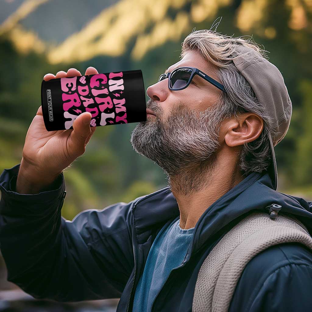 In My Dad Girl Era 4 in 1 Can Cooler Tumbler Funny Fathers Day Gift 2025 TS10 Print Your Wear