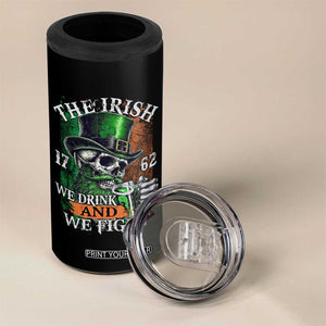 Irish Soldiers 1762 4 in 1 Can Cooler Tumbler The Irish We Drink And We Fight Shamrock Skull Beer TS11 Print Your Wear