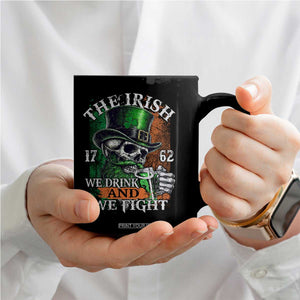 Irish Soldiers 1762 Coffee Mug The Irish We Drink And We Fight Shamrock Skull Beer TS11 Print Your Wear
