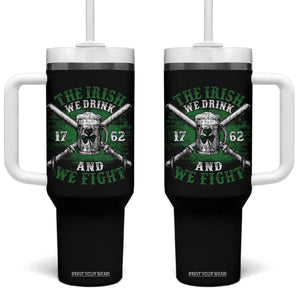 Irish Soldiers 1762 Tumbler With Handle The Irish We Drink And We Fight Shamrock Beer Parade TS11 One Size: 40 oz Black Print Your Wear