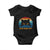 Is He Dead Yet Baby Onesie Retro Cat Funny Vintage TS10 Black Print Your Wear
