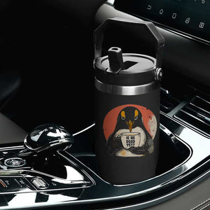 Is He Dead Yet Flip Straw Tumbler Penguins Resist and Persist TS10 Print Your Wear