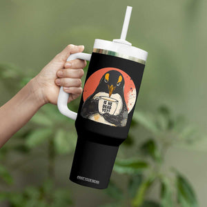 Is He Dead Yet Tumbler With Handle Penguins Resist and Persist TS10 Print Your Wear