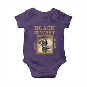 Isom Dart Baby Onesie Black Cowboy Western Legend Vintage TS02 Purple Print Your Wear