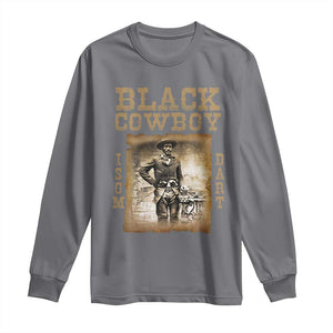 Isom Dart Long Sleeve Shirt Black Cowboy Western Legend Vintage TS02 Charcoal Print Your Wear